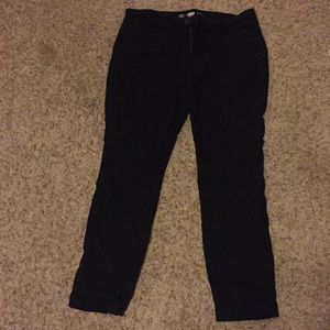 Black Old Navy Khaki Chino Dress Pants, Petite